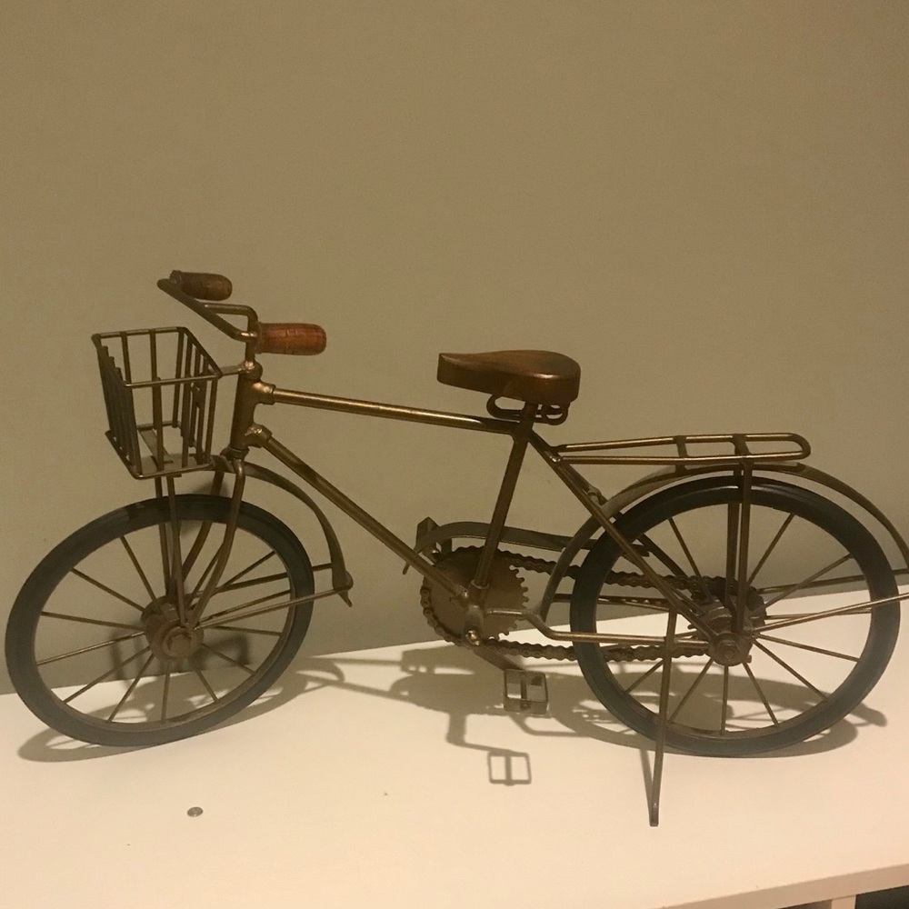 Pier 1 Gold Bicycle Decor